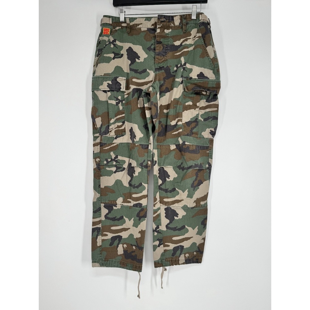 Empyre Cargo Skater Pants Mens Size 30 Camo Camouflage Baggy Belted Y2K Vintage